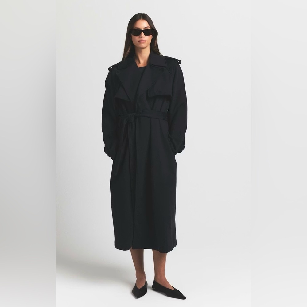 SKIMS Boyfriend Fleece Oversized Trench Coat